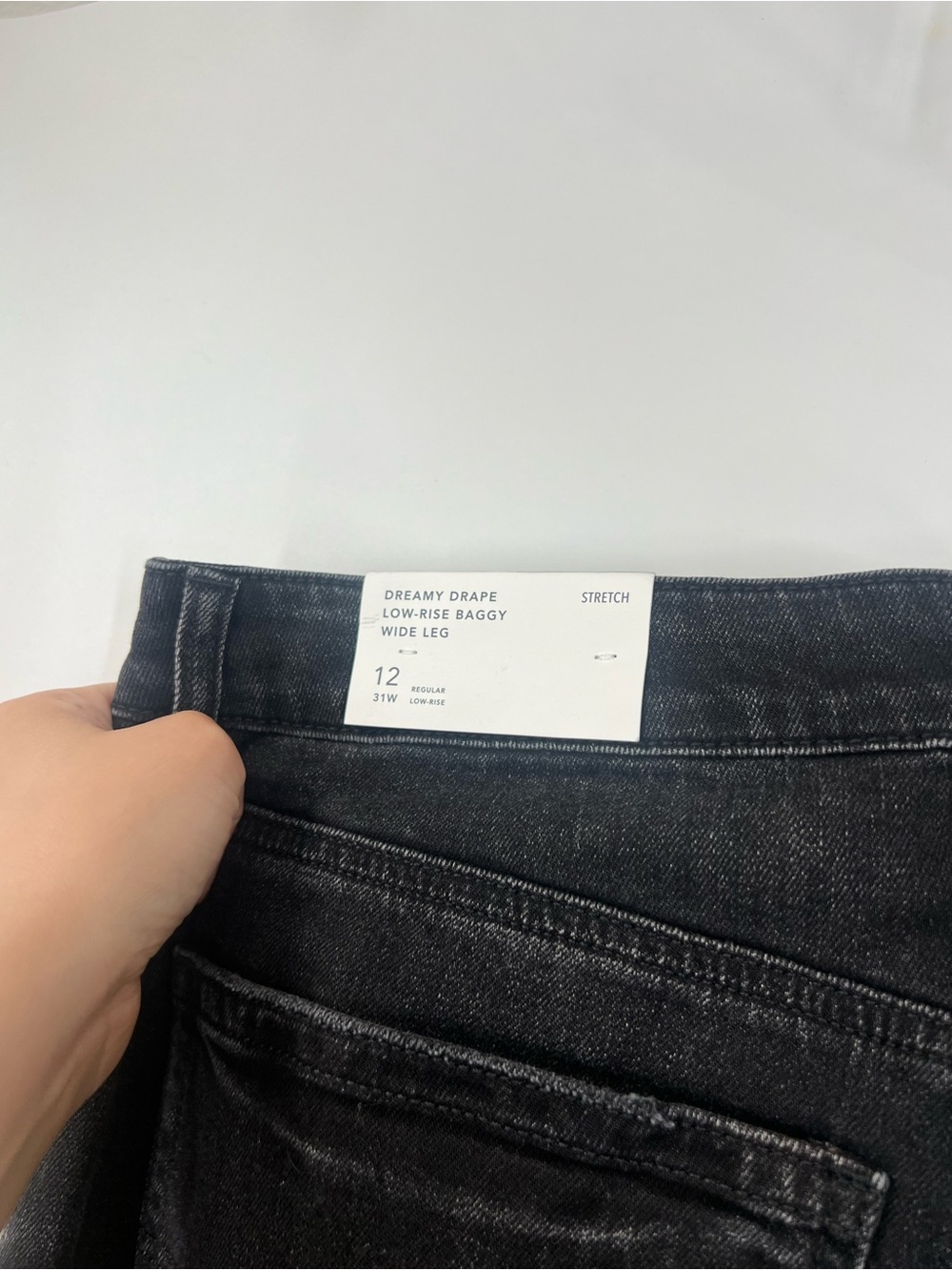 American Eagle Dreamy Drape Low-Rise Baggy Wide Leg Jeans Stretch NWT - Picture 8 of 10